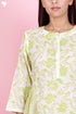 Mulmul Cotton Dress In Floral Block Print